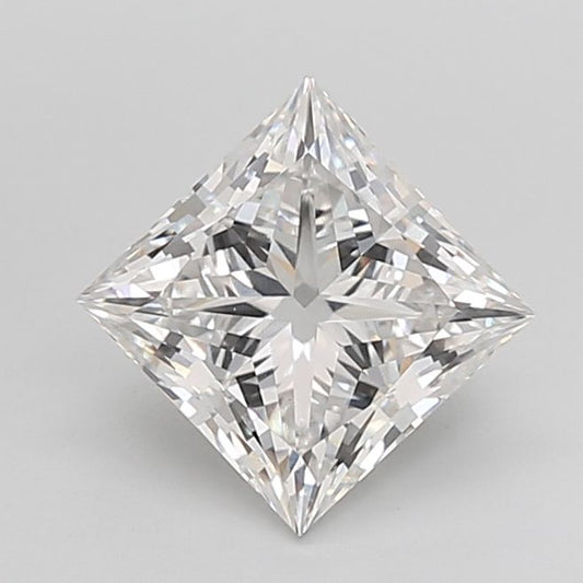 Lab-Grown Princess Diamond - 3.07 Carats, F Color, VVS2 Clarity - Certified by IGI - Report Number: LG673424099