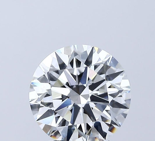 Lab-Grown Round Diamond - 2.51 Carats, E Color, VVS2 Clarity - Certified by IGI - Report Number: LG681585732