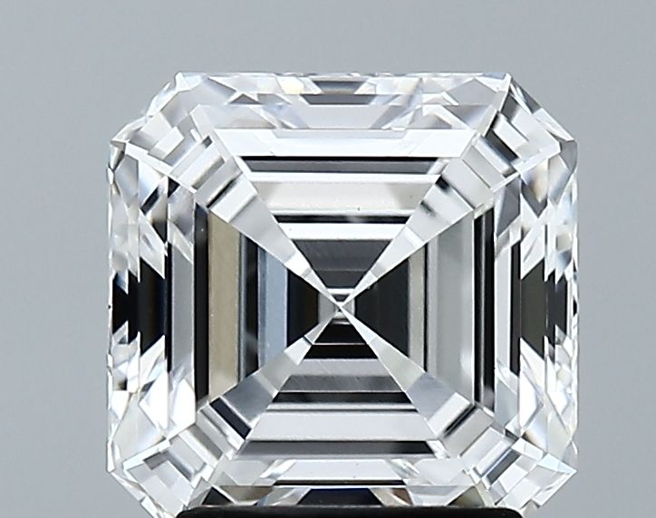 Lab-Grown Asscher Diamond - 2.56 Carats, E Color, VVS2 Clarity - Certified by GIA - Report Number: 6512043966