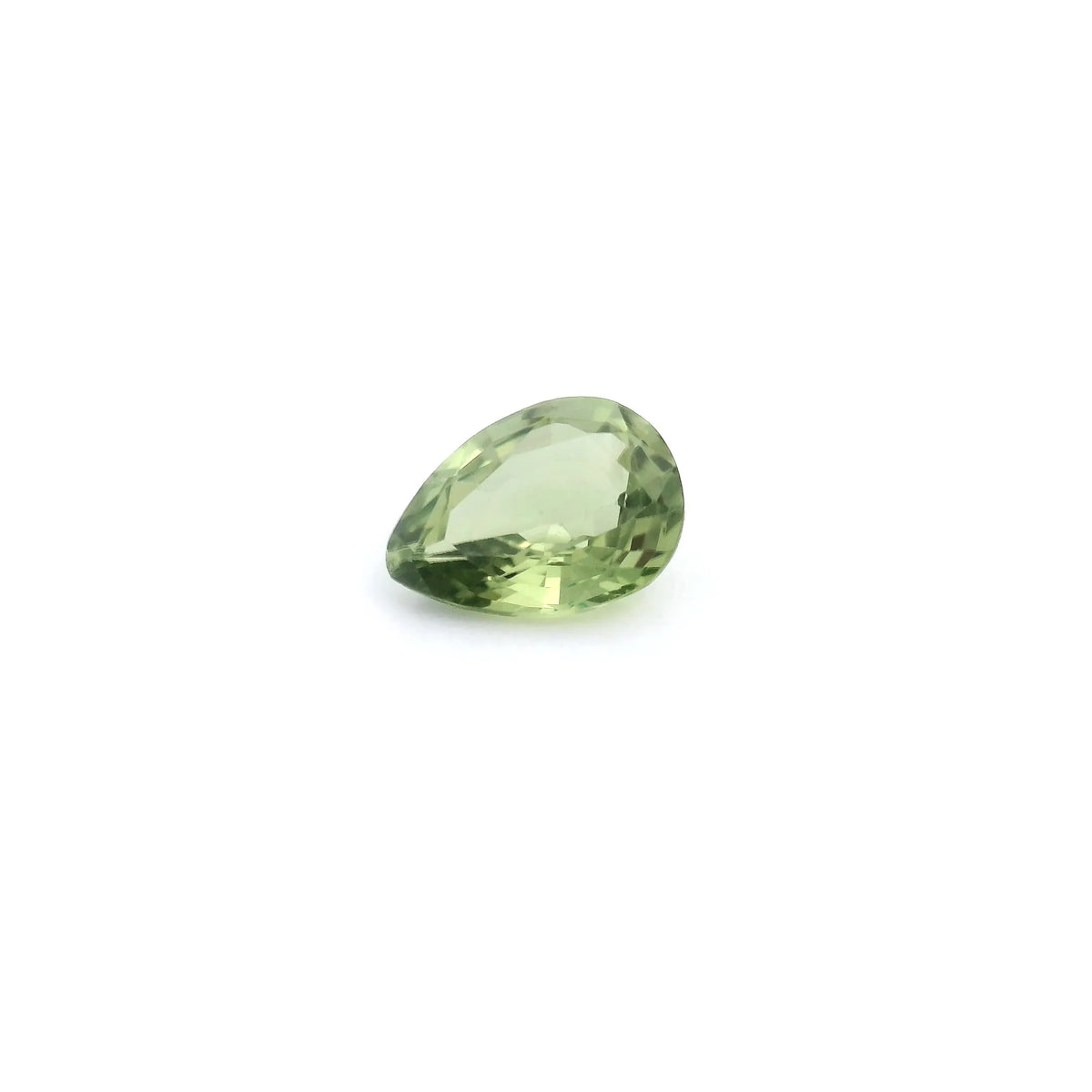 0.81ct Pear Natural Sapphire (Colour Green, Clarity Slightly Included, Cut Faceted)