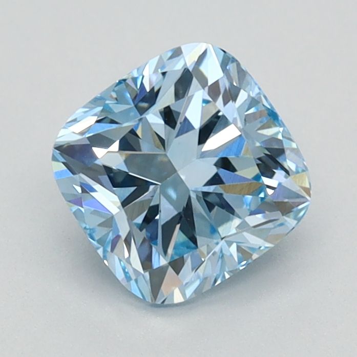 Lab-Grown Cushion Diamond - 0.95 Carats, Fancy Blue Color, VVS2 Clarity - Certified by IGI - Report Number: LG626424051