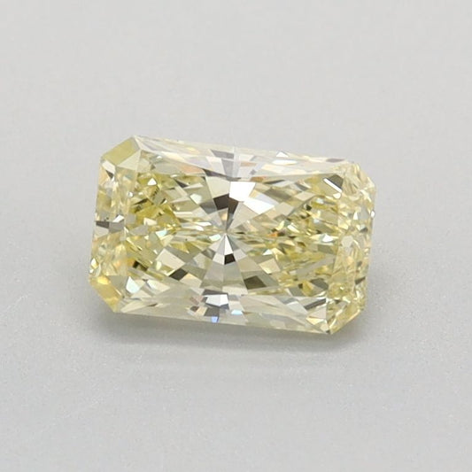 Lab-Grown Radiant Diamond - 0.45 Carats, Fancy Yellow Color, VS1 Clarity - Certified by IGI - Report Number: LG627446793