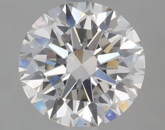 Lab-Grown Round Diamond - 2.07 Carats, Fancy Vivid Blue Color, VS2 Clarity - Certified by IGI - Report Number: LG675576496