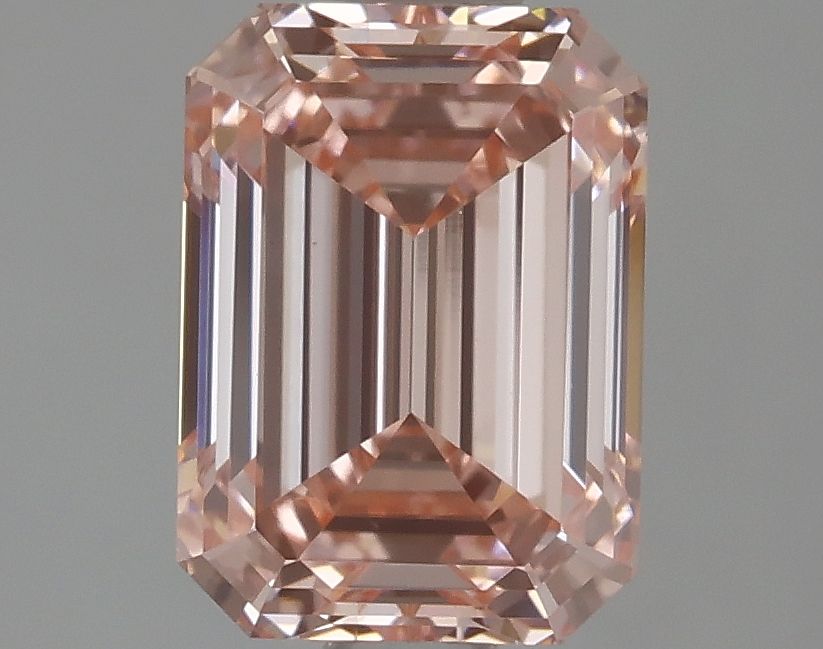 Lab-Grown Emerald Diamond - 1.53 Carats, Fancy Intense Pink Color, VVS2 Clarity - Certified by IGI - Report Number: LG615360090