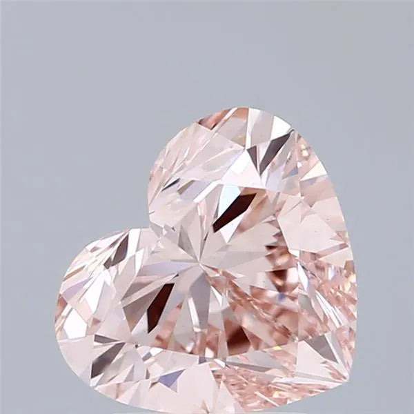 2.57ct Heart Lab Grown Diamond (Colour Fancy Intense Pink, Clarity VS1, IGI Certified)