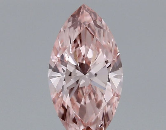 Lab-Grown Marquise Diamond - 1.05 Carats, Fancy Vivid Pink Color, VS1 Clarity - Certified by IGI - Report Number: LG669450470