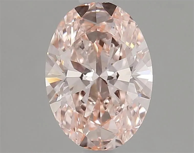 Diamant ovale de 1,54 ct (couleur rose vif fantaisie, pureté VS1, certifié IGI)