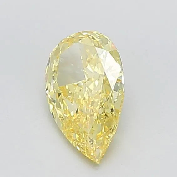 0.91ct Pear Lab Grown Diamond (Colour Fancy Vivid Yellow, Clarity VS1, IGI Certified)