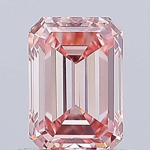 Lab-Grown Emerald Diamond - 1.09 Carats, Fancy Intense Pink Color, VVS2 Clarity - Certified by IGI - Report Number: LG662488074