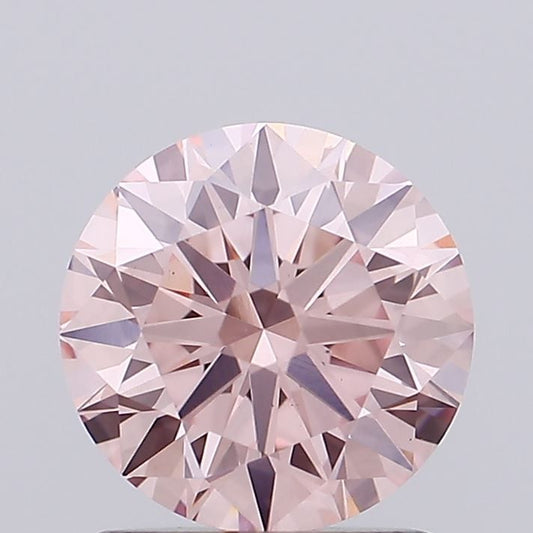 Lab-Grown Round Diamond - 1.08 Carats, Fancy Intense Pink Color, VS1 Clarity - Certified by IGI - Report Number: LG689542355