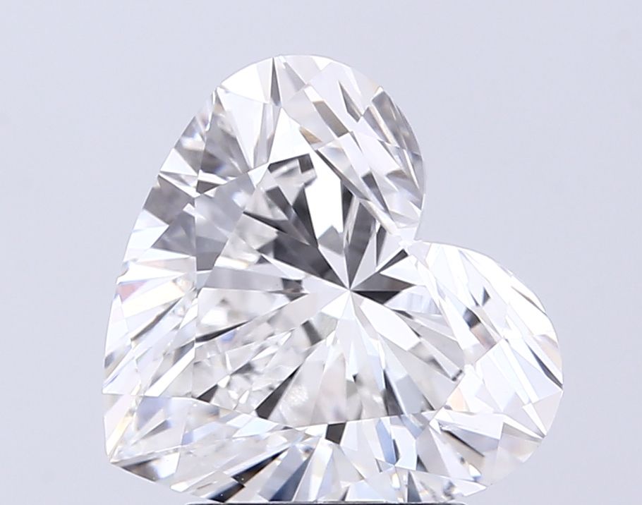 Lab-Grown Heart Diamond - 3.02 Carats, E Color, VVS2 Clarity - Certified by IGI - Report Number: LG694501923