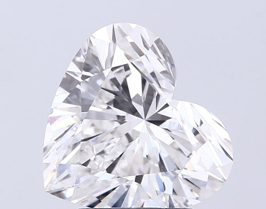Lab-Grown Heart Diamond - 3.02 Carats, E Color, VVS2 Clarity - Certified by IGI - Report Number: LG694501923