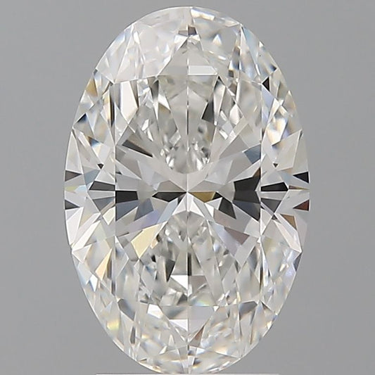 Lab-Grown Oval Diamond - 2.58 Carats, F Color, VVS2 Clarity - Certified by IGI - Report Number: LG713551480