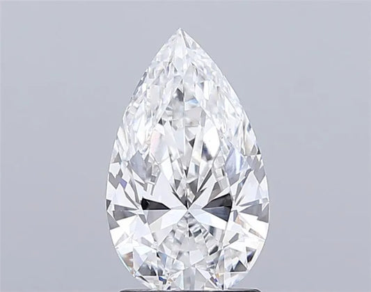 1,72 ct birnenförmiger, im Labor gezüchteter Diamant (Farbe E, Reinheit VS1, IGI-zertifiziert)
