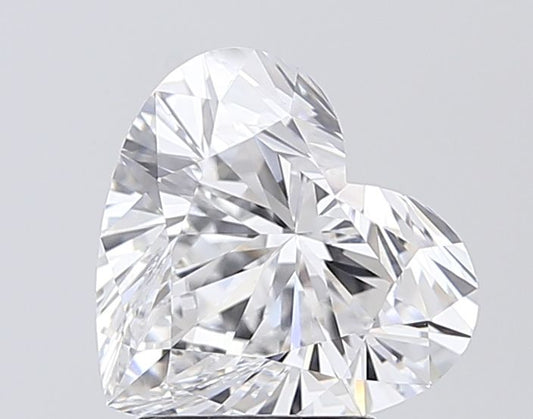 Lab-Grown Heart Diamond - 3.03 Carats, E Color, VVS2 Clarity - Certified by IGI - Report Number: LG692550850