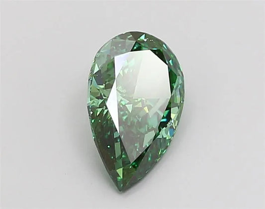 1.42ct Pear Lab Grown Diamond (Colour Fancy Vivid Green, Clarity VS1, IGI Certified)