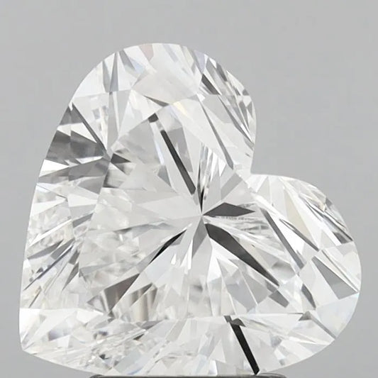 Diamant de laboratoire en forme de cœur de 3,01 ct (couleur E, pureté VVS1, certifié IGI)