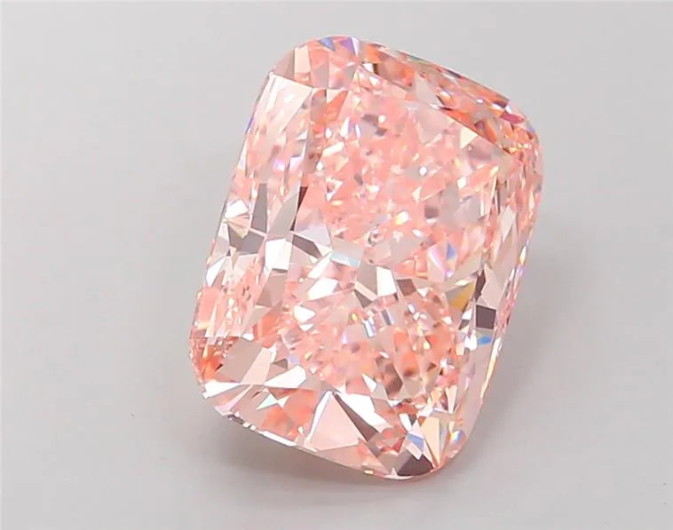 6.08ct Cushion modified Lab Grown Diamond (Colour Fancy Intense Pink, Clarity VVS2, IGI Certified)