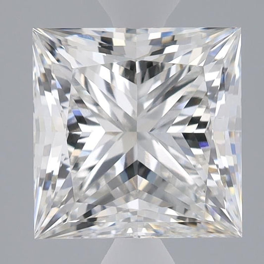 Lab-Grown Princess Diamond - 3.49 Carats, F Color, VS1 Clarity - Certified by IGI - Report Number: LG655431445
