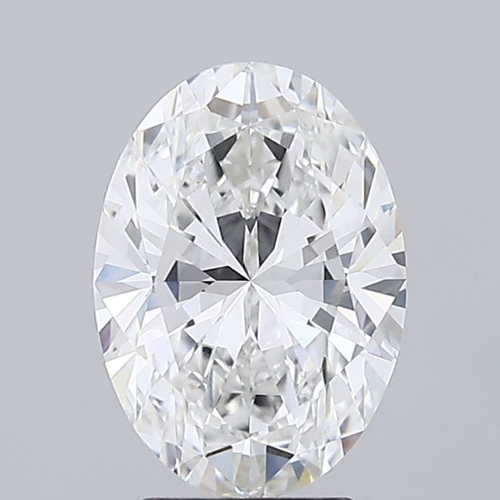 Lab-Grown Oval Diamond - 2.95 Carats, F Color, VVS2 Clarity - Certified by IGI - Report Number: LG719546455