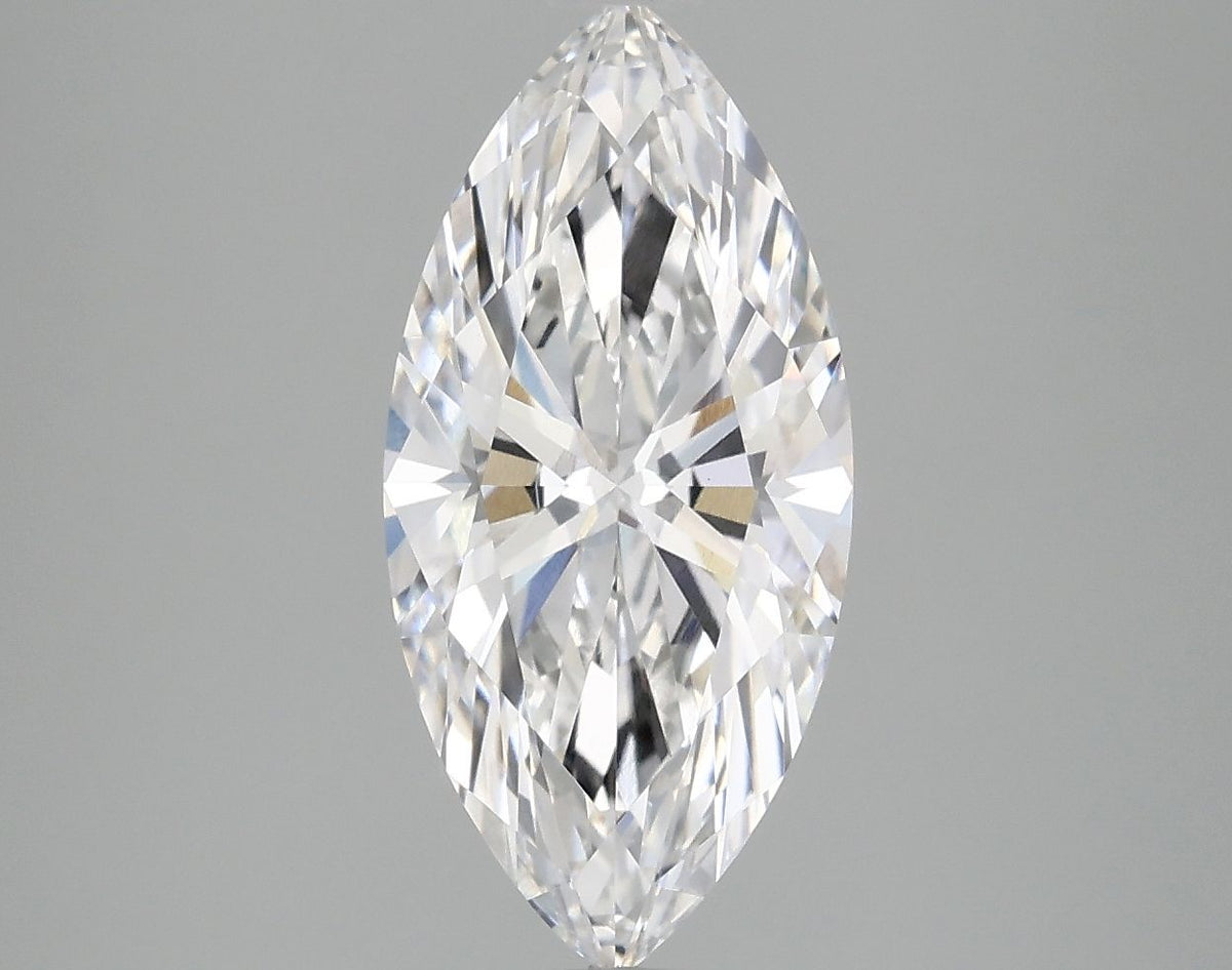 Lab-Grown Marquise Diamond - 2.58 Carats, E Color, VVS2 Clarity - Certified by IGI - Report Number: LG689569765