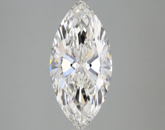 Lab-Grown Marquise Diamond - 2.52 Carats, F Color, VVS2 Clarity - Certified by IGI - Report Number: LG667416959