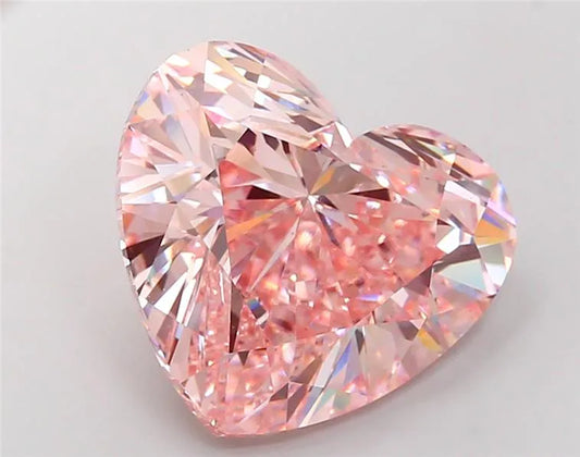 15,03 ct Herzförmiger, im Labor gezüchteter Diamant (Farbe: Fancy Intense Pink, Reinheit: VS1, IGI-zertifiziert)