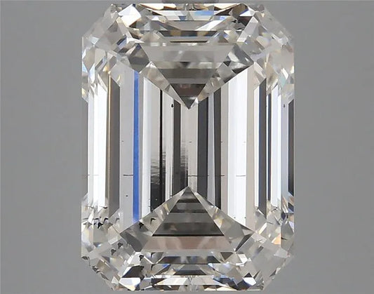 Diamant émeraude de 4,44 ct (couleur F, pureté SI1, certifié IGI)