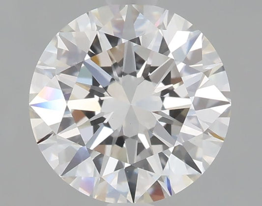 Lab-Grown Round Diamond - 2.03 Carats, F Color, VVS2 Clarity - Certified by IGI - Report Number: LG680543725