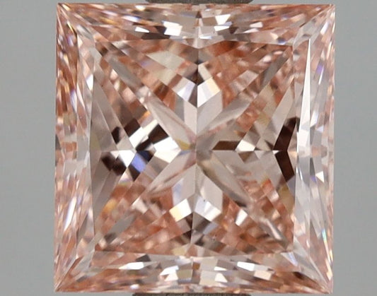 Lab-Grown Princess Diamond - 2.0 Carats, Fancy Intense Pink Color, VS2 Clarity - Certified by IGI - Report Number: LG688511718