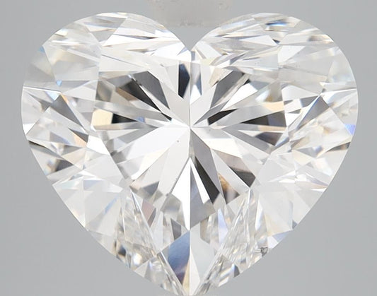 Lab-Grown Heart Diamond - 4.99 Carats, F Color, VS2 Clarity - Certified by IGI - Report Number: LG594330399