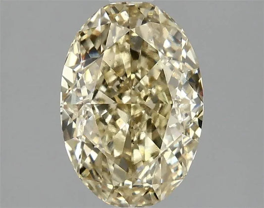 2.05ct Oval Lab Grown Diamond (Colour Fancy Yellow, Clarity VS2, IGI Certified)