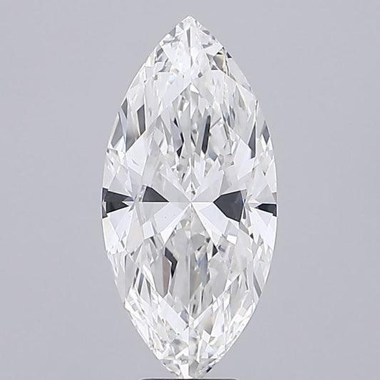 Lab-Grown Marquise Diamond - 7.03 Carats, F Color, VS1 Clarity - Certified by IGI - Report Number: LG683502776