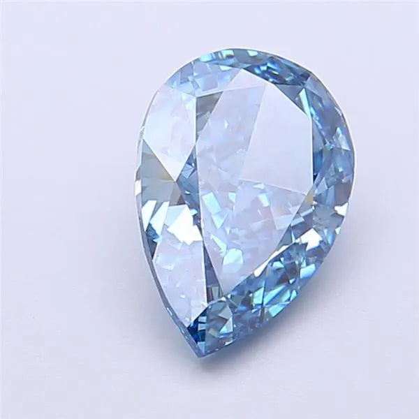 2.01ct Pear Lab Grown Diamond (Colour Fancy Vivid Blue, Clarity VVS2, IGI Certified)