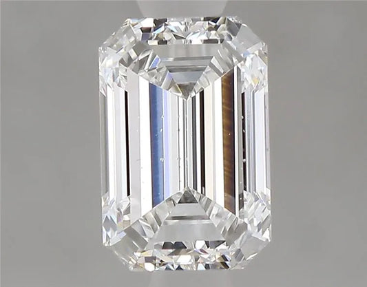 1,00 ct Smaragd, im Labor gezüchteter Diamant (Farbe F, Reinheit SI1, IGI-zertifiziert)