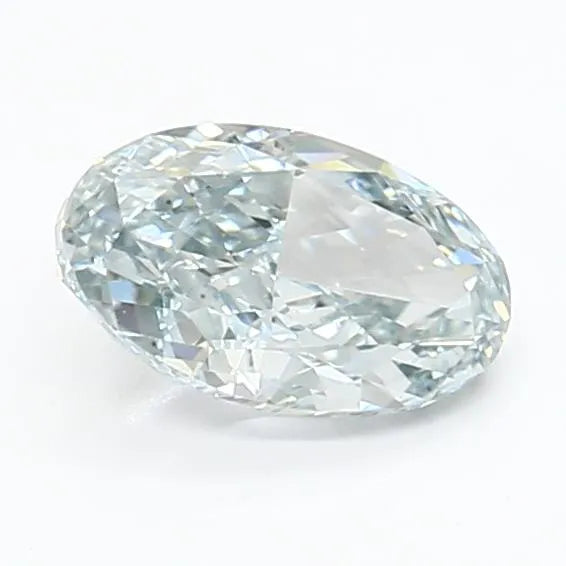1.10ct Oval Lab Grown Diamond (Colour Fancy Blue, Clarity VVS1, IGI Certified)