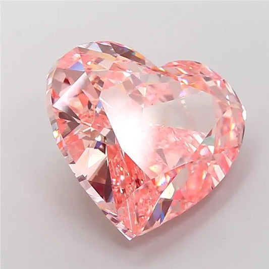 10,06 ct Herzdiamant im Labor gezüchtet (Farbe: Fancy Vivid Pink, Reinheit: VS2, IGI-zertifiziert)