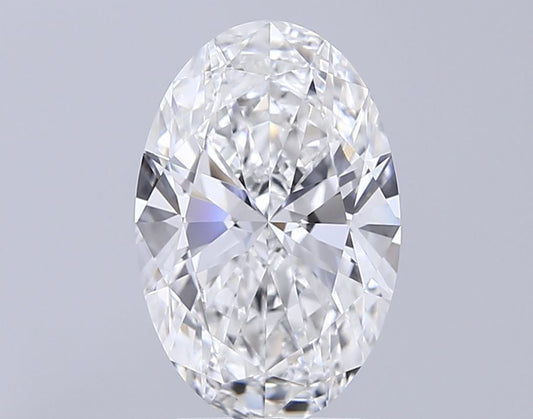 Lab-Grown Oval Diamond - 3.01 Carats, E Color, VVS2 Clarity - Certified by IGI - Report Number: LG717556398