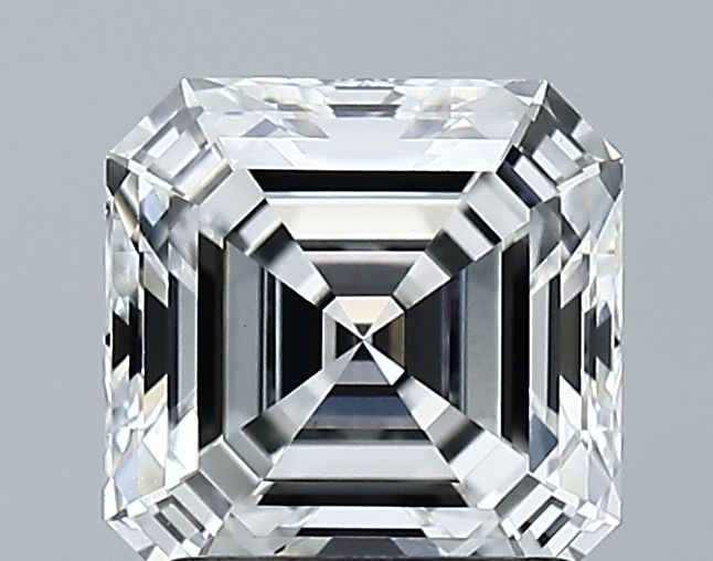 Lab-Grown Asscher Diamond - 1.9 Carats, E Color, VVS2 Clarity - Certified by GIA - Report Number: 7506536204