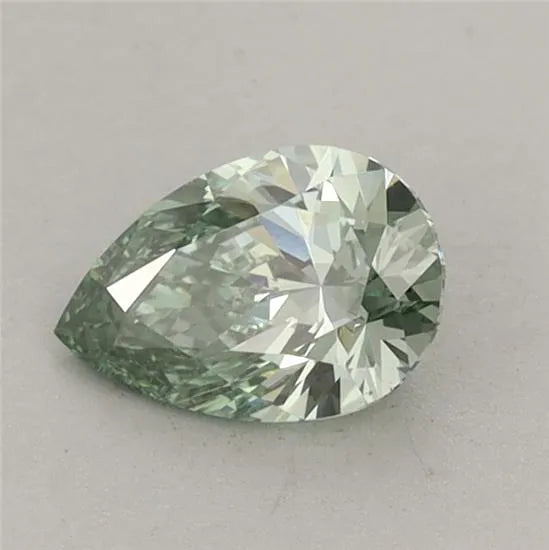 0.62ct Pear Lab Grown Diamond (Colour Fancy Vivid Green, Clarity VS2, IGI Certified)