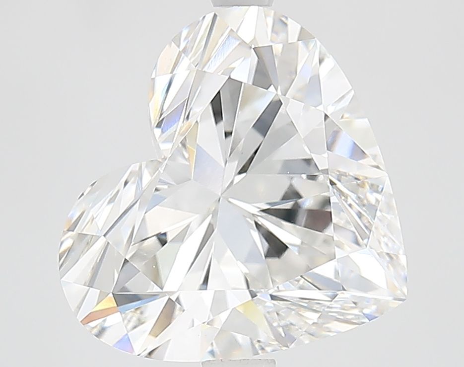 Lab-Grown Heart Diamond - 4.06 Carats, F Color, VVS2 Clarity - Certified by IGI - Report Number: LG576340769