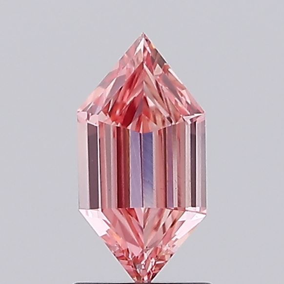 Hexagonal 0.89ct Fancy Vivid Pink VS2 - Cut • NONE • 33CA12732D