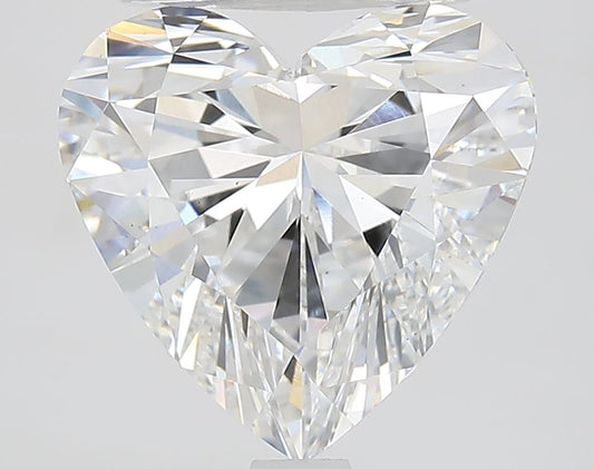 Lab-Grown Heart Diamond - 3.57 Carats, E Color, VS1 Clarity - Certified by IGI - Report Number: LG645467065
