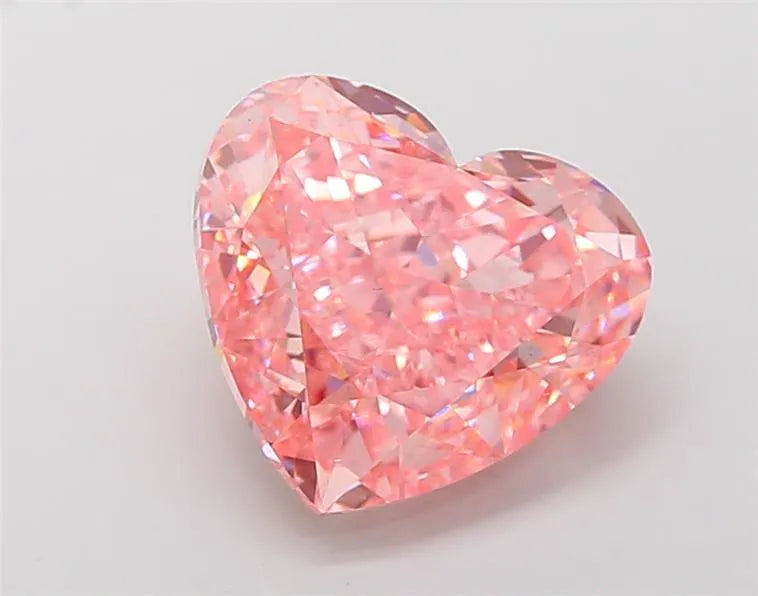 9.51ct Heart Lab Grown Diamond (Colour Fancy Vivid Pink, Clarity VS1, IGI Certified)
