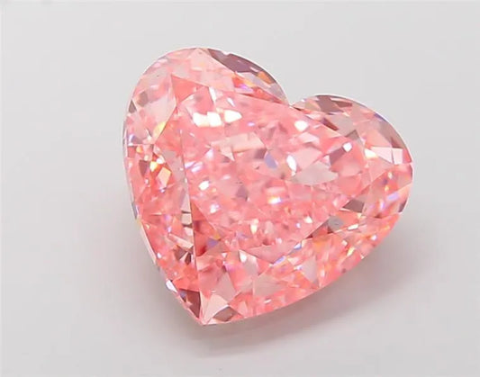 9,51 ct Herz-Diamant aus Laborzucht (Farbe: Fancy Vivid Pink, Reinheit: VS1, IGI-zertifiziert)