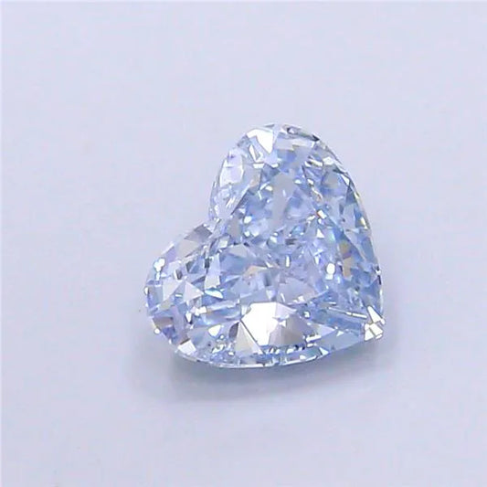 1,14 ct Herzförmiger, im Labor gezüchteter Diamant (Farbe: Fancy Blue, Reinheit: VS1, IGI-zertifiziert)