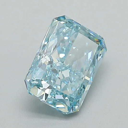 1,13 ct strahlender, im Labor gezüchteter Diamant (Farbe: Fancy Vivid Blue, Reinheit: VS1, IGI-zertifiziert)