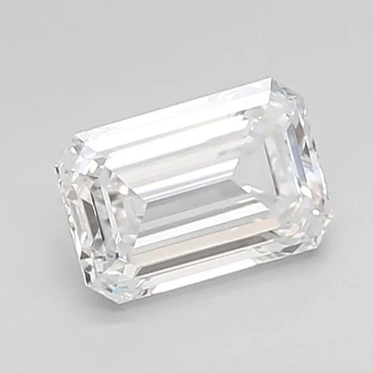Diamant émeraude de 0,90 ct (couleur D, pureté IF, certifié IGI)