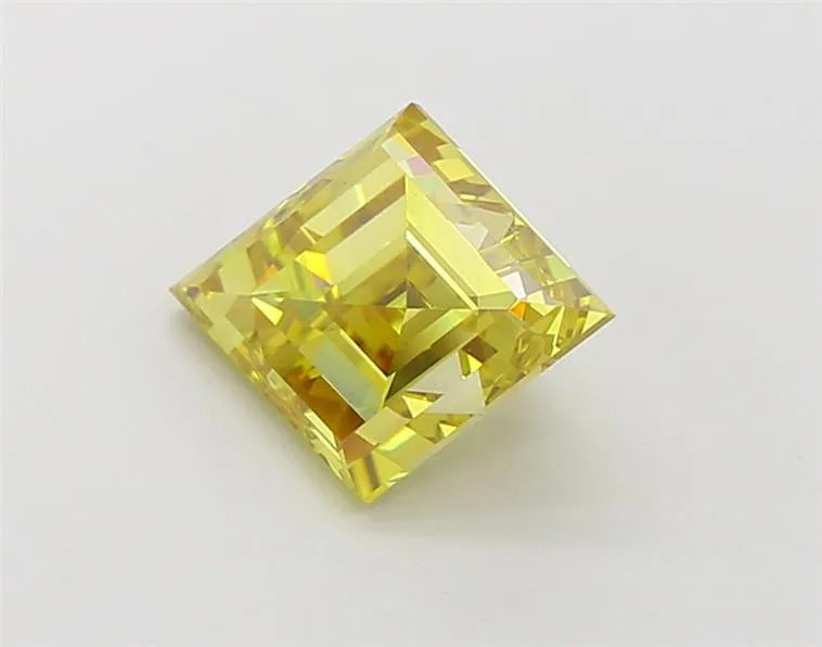 2.04ct Lozenge Lab Grown Diamond (Colour Fancy Intense Yellow, Clarity VS1, IGI Certified)