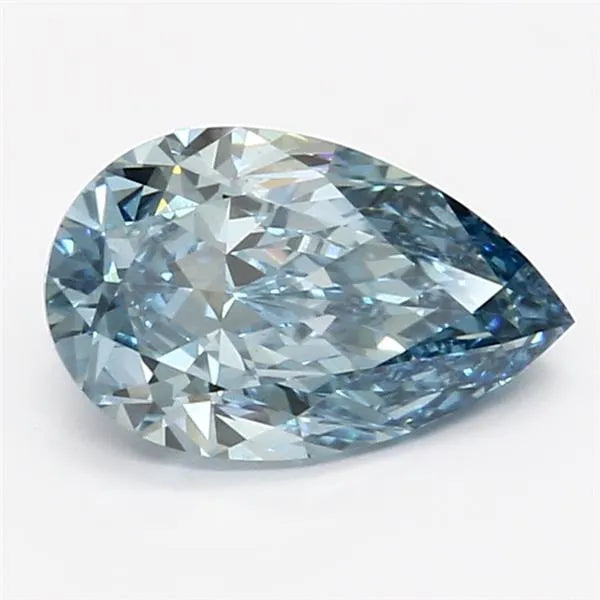 1.99ct Pear Lab Grown Diamond (Colour Fancy Vivid Blue, Clarity VS1, IGI Certified)
